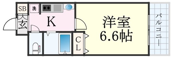 三ノ宮駅 徒歩10分 1階の物件間取画像